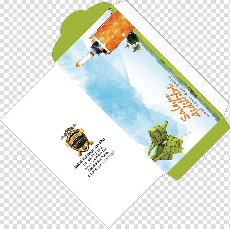 Graphic design Logo Green envelope Selamat Hari Raya, raya transparent background PNG clipart