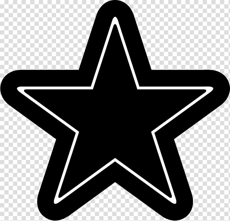 black star transparent background PNG clipart