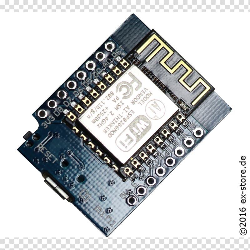 Flash memory Microcontroller ESP8266 Arduino Wi-Fi, esp8266 transparent background PNG clipart