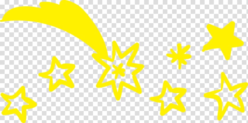 Yellow Area Star Pattern, Yellow moon stars transparent background PNG clipart