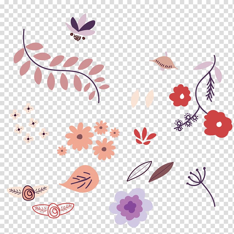 Flower Doodle, pastel flower transparent background PNG clipart