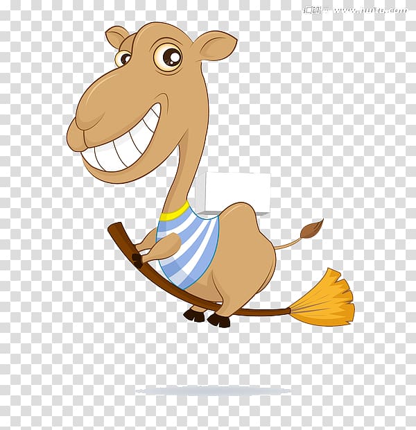 Camel Cartoon Illustration, donkey transparent background PNG clipart