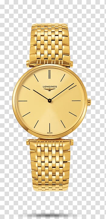 Longines Master Collection L2.666.4.51.6 Watch Quartz clock, slender hourglass beauty transparent background PNG clipart