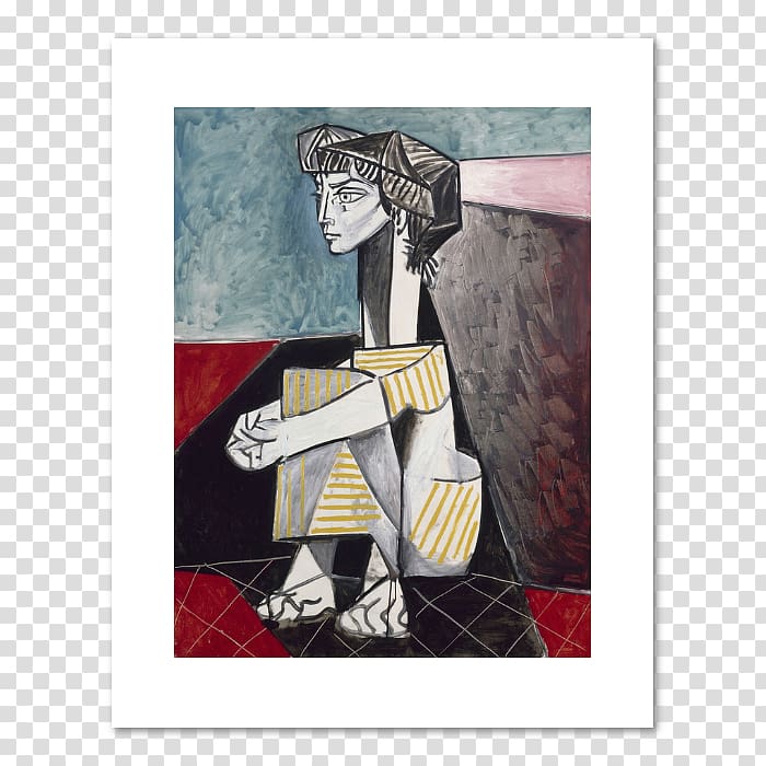 Musée Picasso The Weeping Woman Portrait of Jacqueline Roque with her hands crossed Painting, pablo picasso transparent background PNG clipart