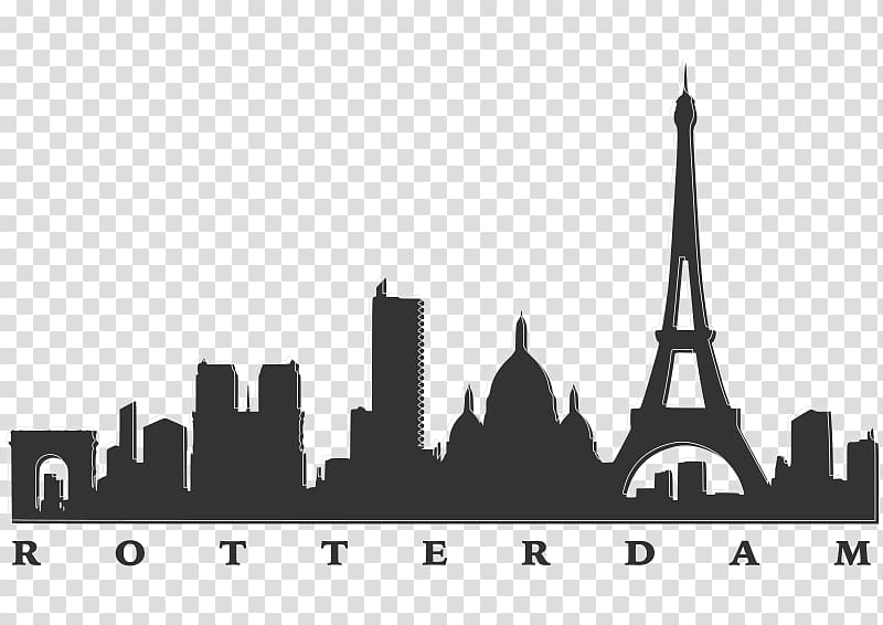 Spot the Skyline Silhouette City Belfast, Silhouette transparent background PNG clipart