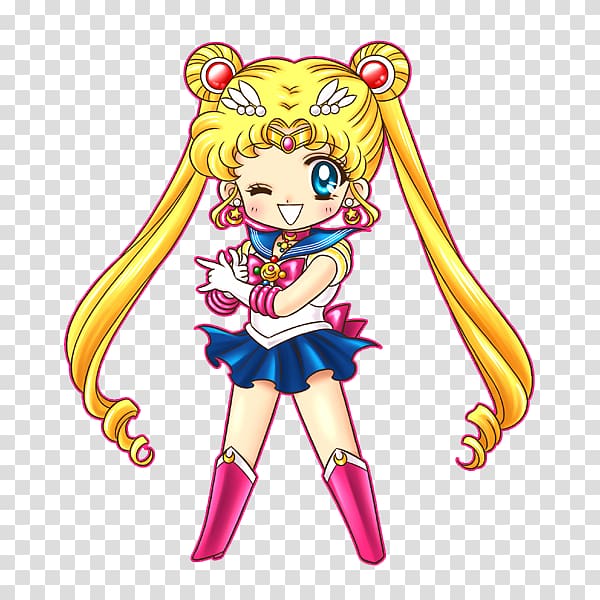 Sailor Moon Chibiusa Sailor Venus ChibiChibi, sailor transparent background PNG clipart