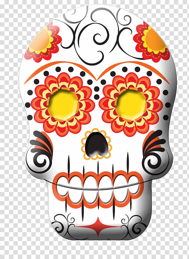 Calavera Skull , sugar skulls transparent background PNG clipart