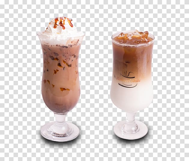 Milkshake Mousse Parfait Syllabub Frappé coffee, hazelnut ad transparent background PNG clipart