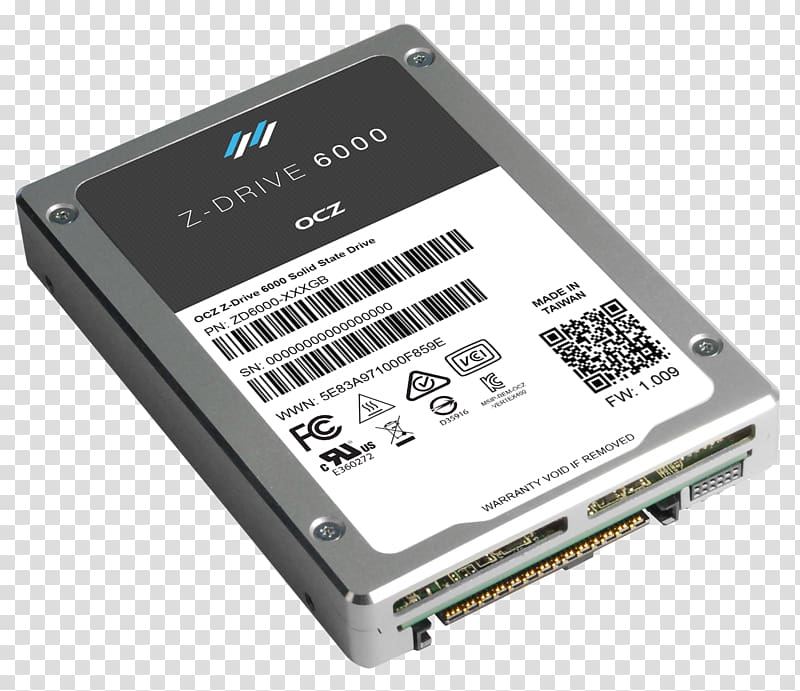 Solid-state drive NVM Express OCZ PCI Express Toshiba, SSD transparent background PNG clipart