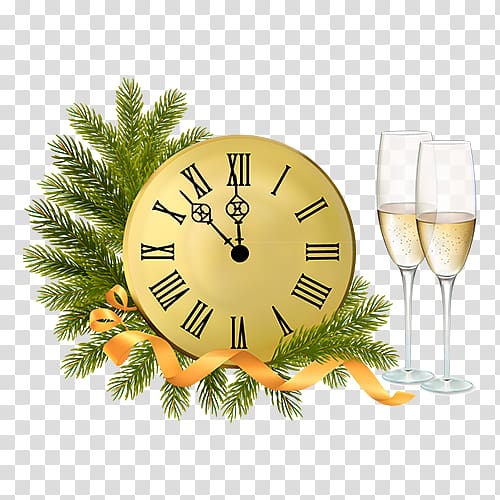New Year\'s Eve New Year\'s Day , A watch transparent background PNG clipart