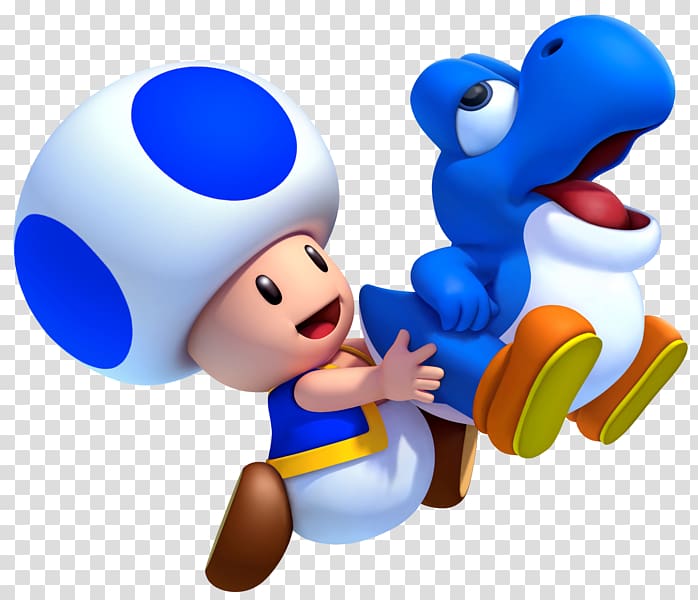 Mario & Yoshi New Super Mario Bros. U Toad, mario transparent background PNG clipart