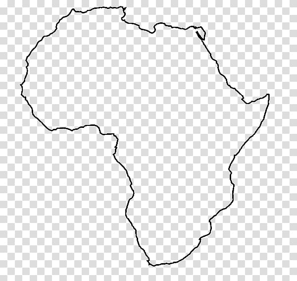 Africa Blank map World map Mapa polityczna, Africa transparent background PNG clipart
