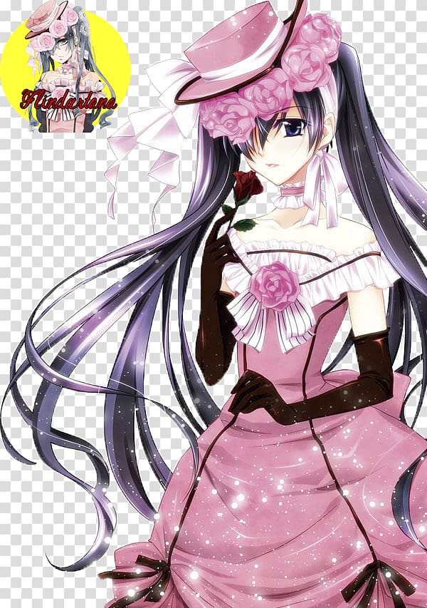 Ciel Phantomhive Black Butler Lolita fashion Anime Cosplay, Anime transparent background PNG clipart