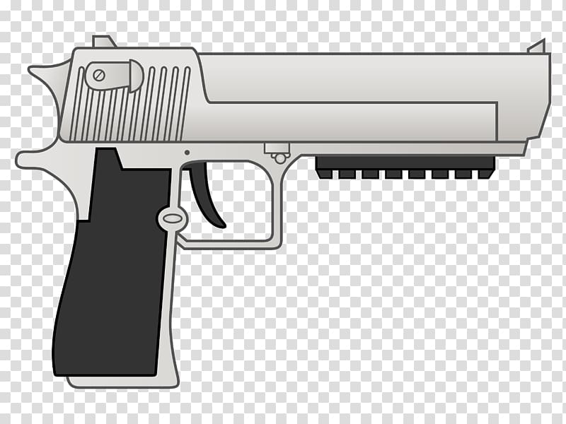 Trigger Firearm Revolver IMI Desert Eagle Cartoon, Desert Trading transparent background PNG clipart