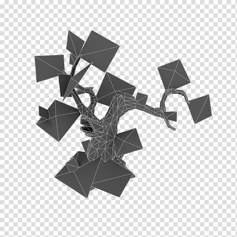 Low poly 3D computer graphics 3D modeling CGTrader Augmented reality, dead tree material transparent background PNG clipart