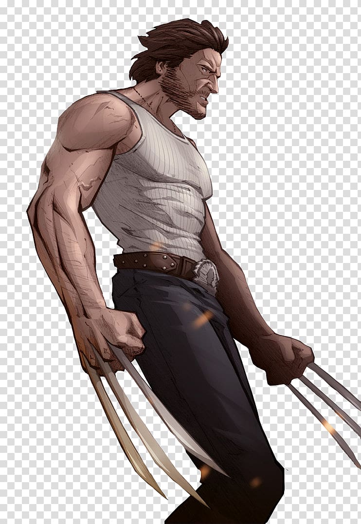 Hugh Jackman X Men Origins Wolverine Fan Art Wolverine Transparent Background Png Clipart Hiclipart