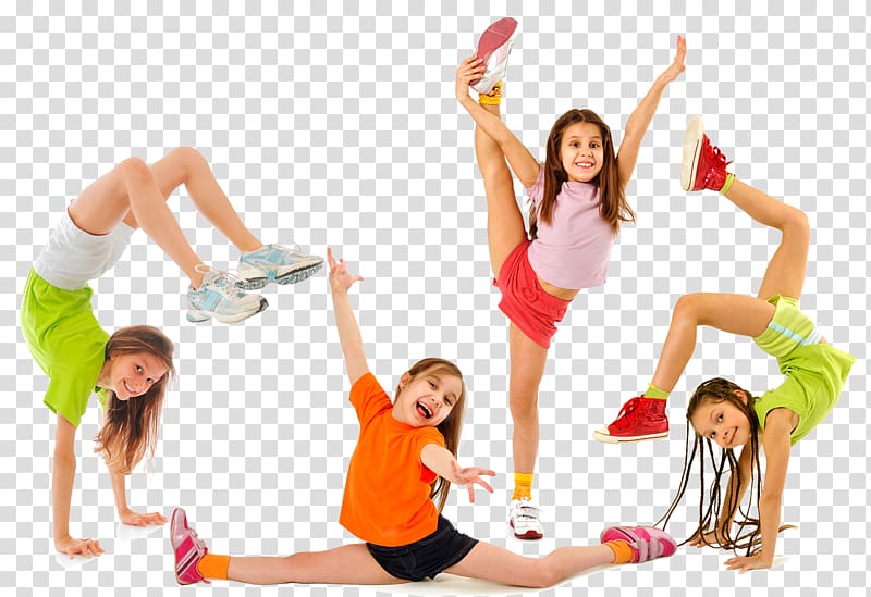 several girl's dancing, Physical fitness Physical exercise Child Fitness Centre Sport, summer camp transparent background PNG clipart