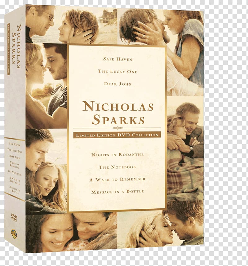 Safe Haven DVD Blu-ray disc Dear John The Notebook, sparks transparent background PNG clipart