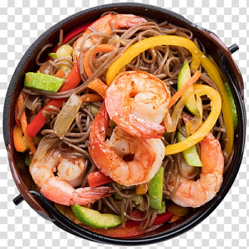 Lo mein Chinese noodles Chow mein Sushi Pizza, sushi transparent ...