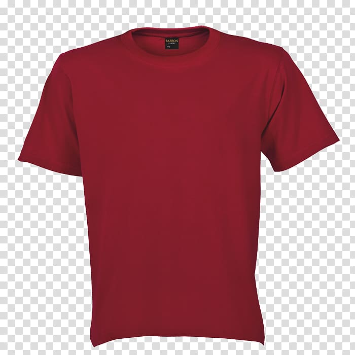 T-shirt Gildan Activewear Crew neck Fruit of the Loom Clothing, Red Cloth Belt transparent background PNG clipart