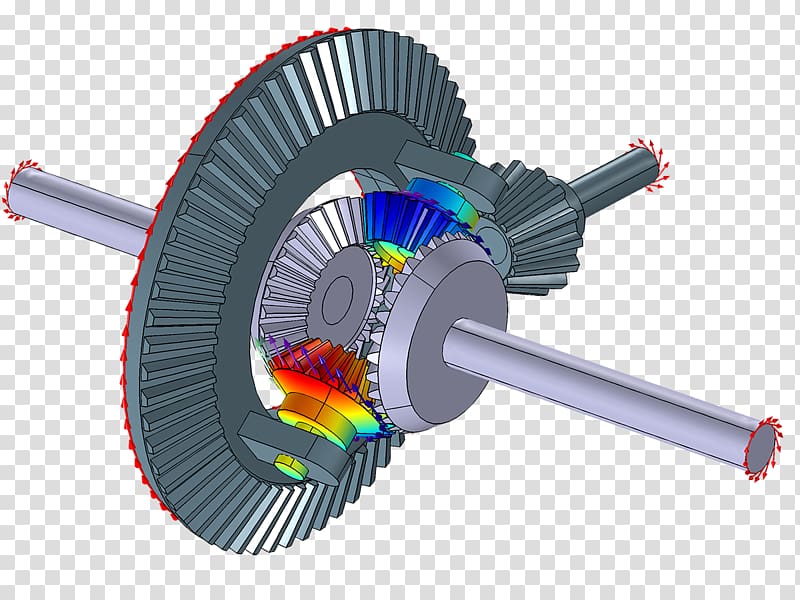 Differential Gear Mechanical Engineering Wheel Multibody system, gears transparent background PNG clipart