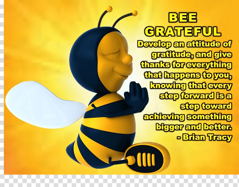 Bee Gratitude Thanksgiving , Bee Thankful transparent background PNG clipart