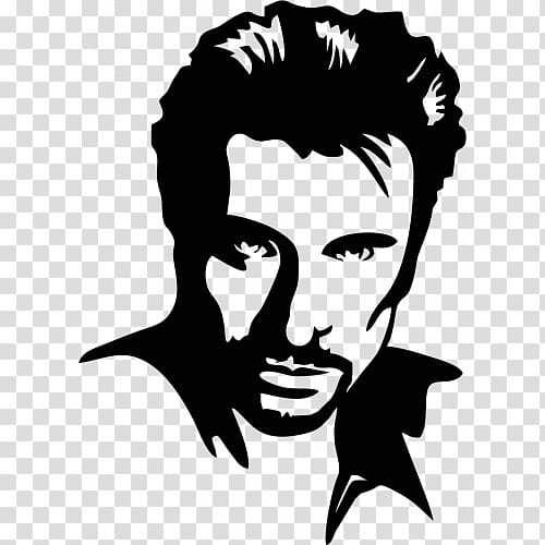 Johnny Hallyday Singer Drawing graphics Music, johnny hallyday transparent background PNG clipart