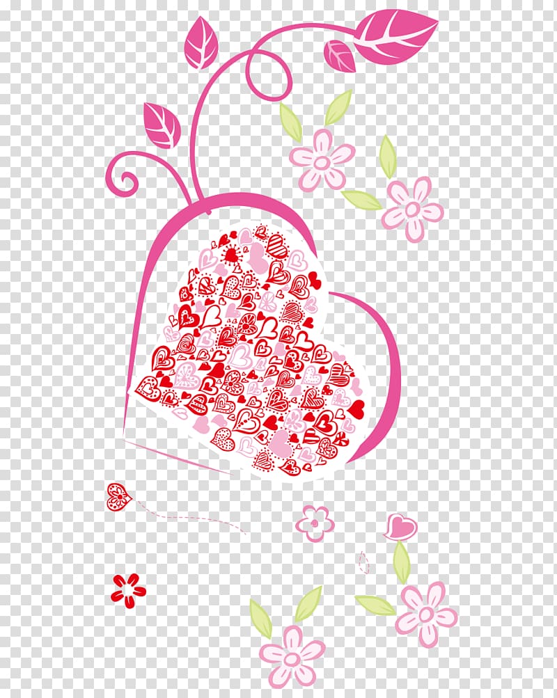 Pink Illustration, Pink Heart sweet transparent background PNG clipart