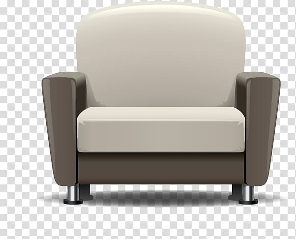 Club chair Furniture Couch Upholstery Loveseat, Single sofa transparent background PNG clipart