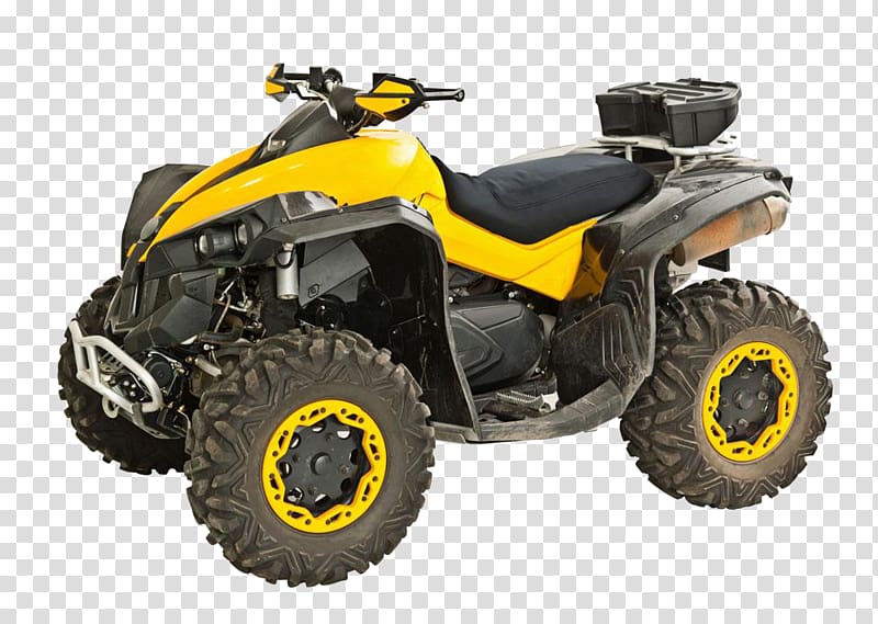 Car Scooter All-terrain vehicle Motorcycle, Yellow off-road vehicle transparent background PNG clipart