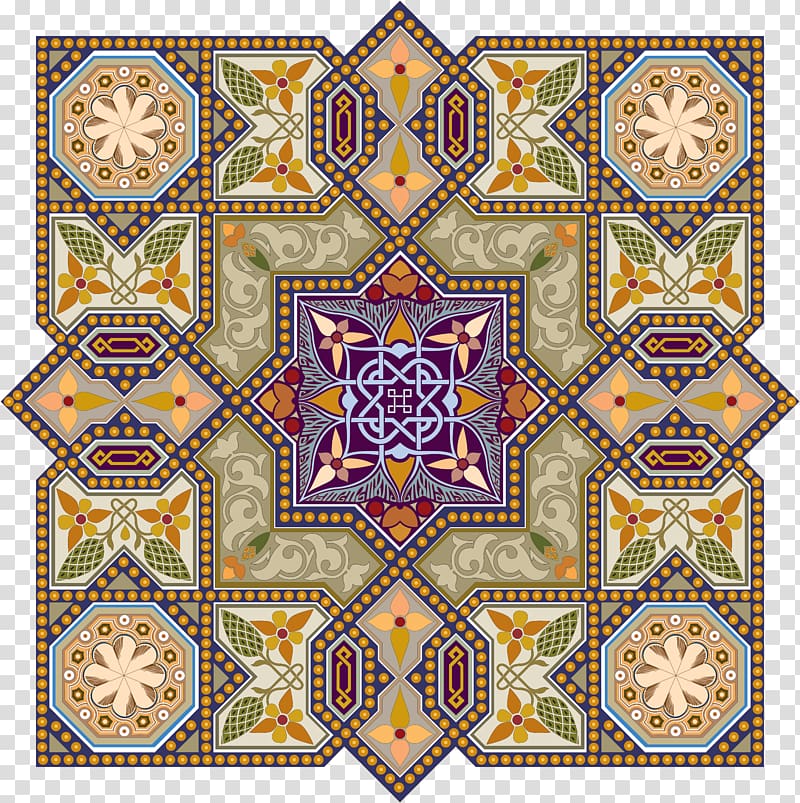 assorted-color floral illustration, Drawing Ornament Arabesque Islamic art Islamic geometric patterns, carpet transparent background PNG clipart