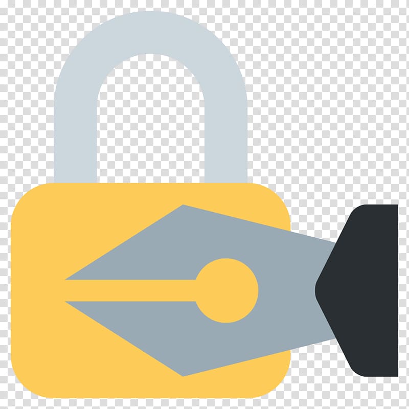 Padlock Emoji Key Fountain pen, database transparent background PNG clipart