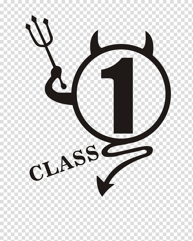 illustration of class 1 devil, Logo, little devil,Class pattern,Class service logo transparent background PNG clipart