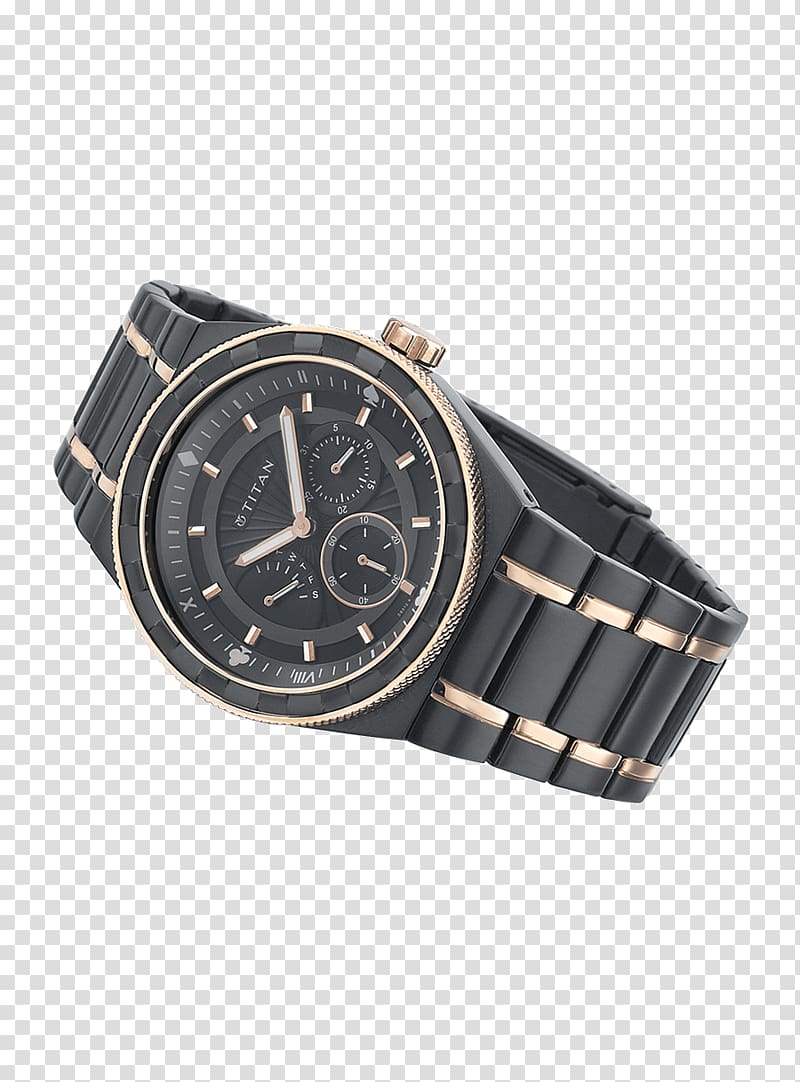 Watch strap Titan Company Clock, watch transparent background PNG clipart