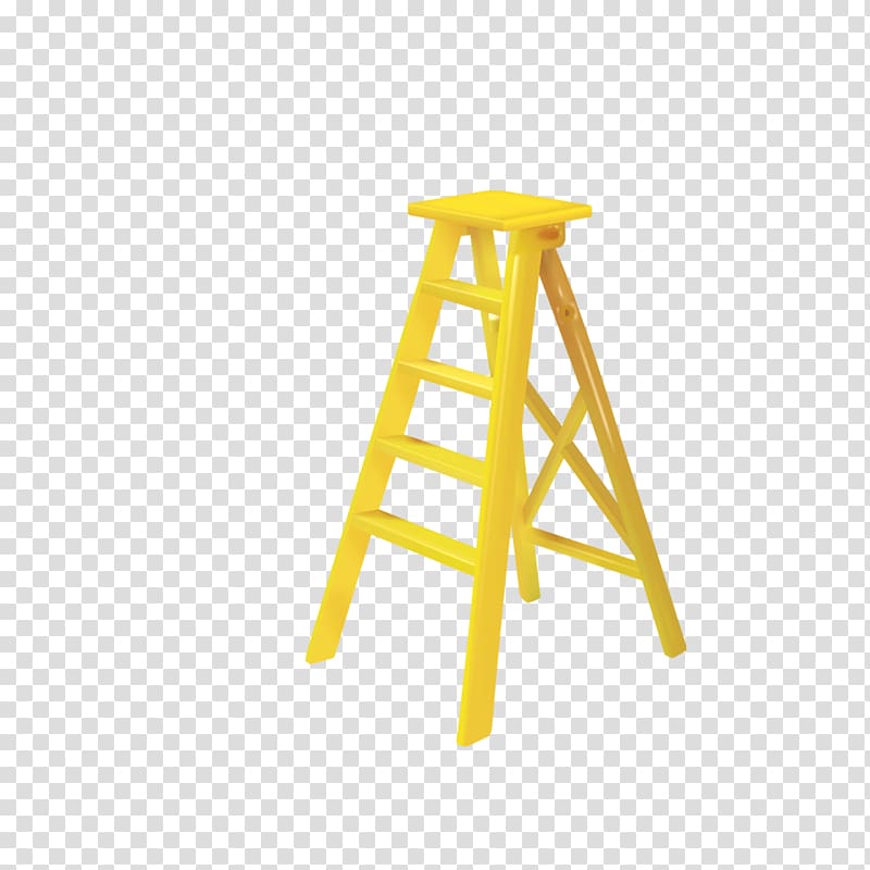 Yellow Ladder, Yellow ladder transparent background PNG clipart