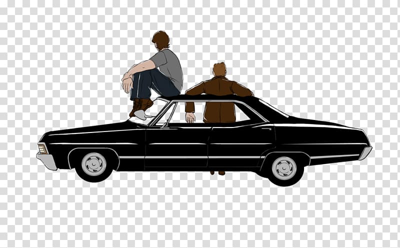 Dean Winchester Sam Winchester Supernatural Anime Car, others transparent background PNG clipart