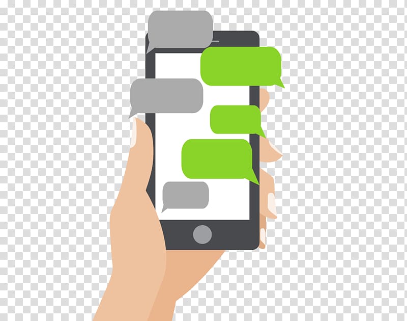 Text messaging Mobile Phones Illustration, hand holding iphone transparent background PNG clipart