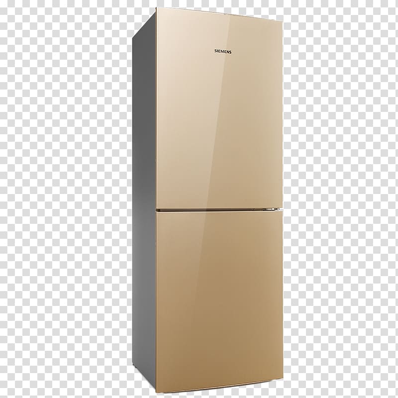 Angle, Large capacity double-door refrigerator energy-saving household champagne transparent background PNG clipart