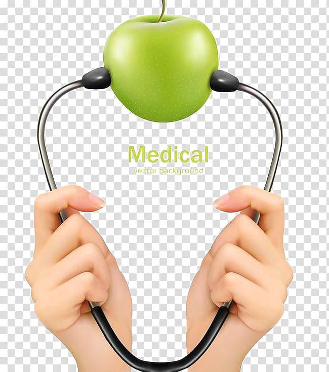 Stethoscope Medicine Physician , Apple stethoscope transparent background PNG clipart