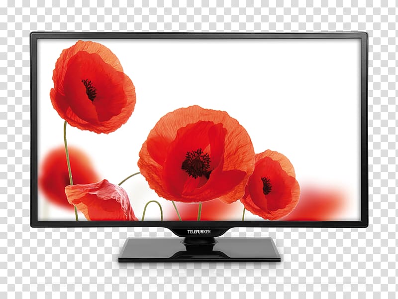 Telefunken LED-backlit LCD LCD television Liquid-crystal display, home electronics transparent background PNG clipart