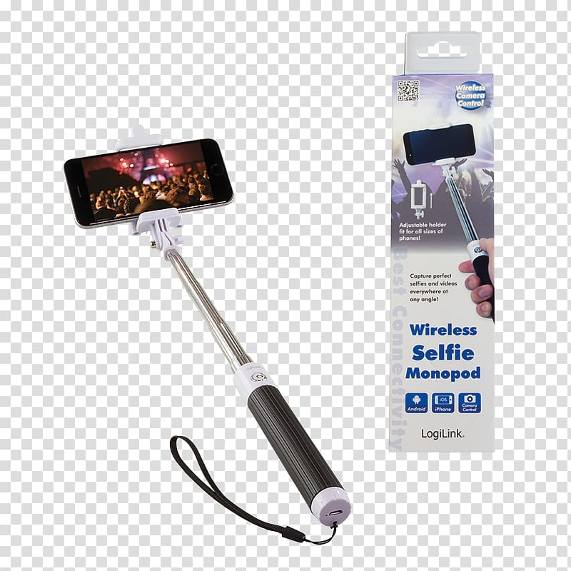Monopod Selfie stick 2direct LogiLink Bluetooth, bluetooth transparent background PNG clipart