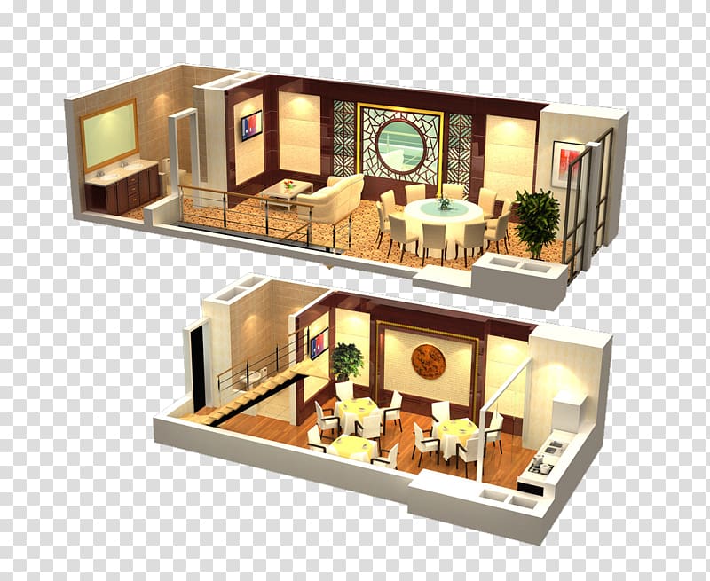 Interior Design Services 3D computer graphics, LOFT apartment transparent background PNG clipart