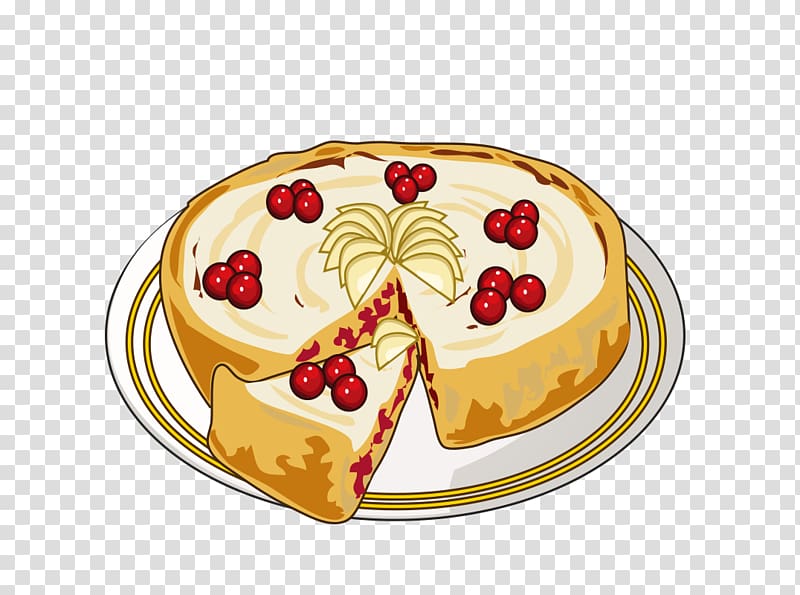 Bakery Apple pie Cartoon Cake, Free cartoon cake transparent background PNG clipart