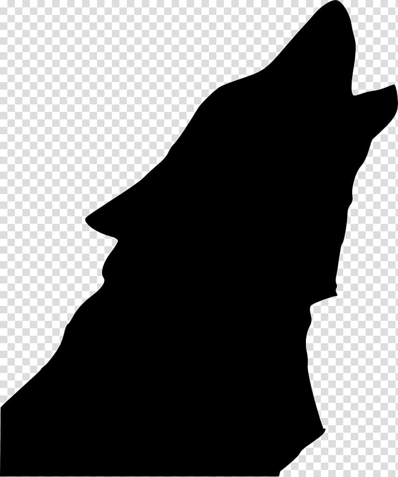 Gray wolf Drawing Silhouette , fierce transparent background PNG clipart