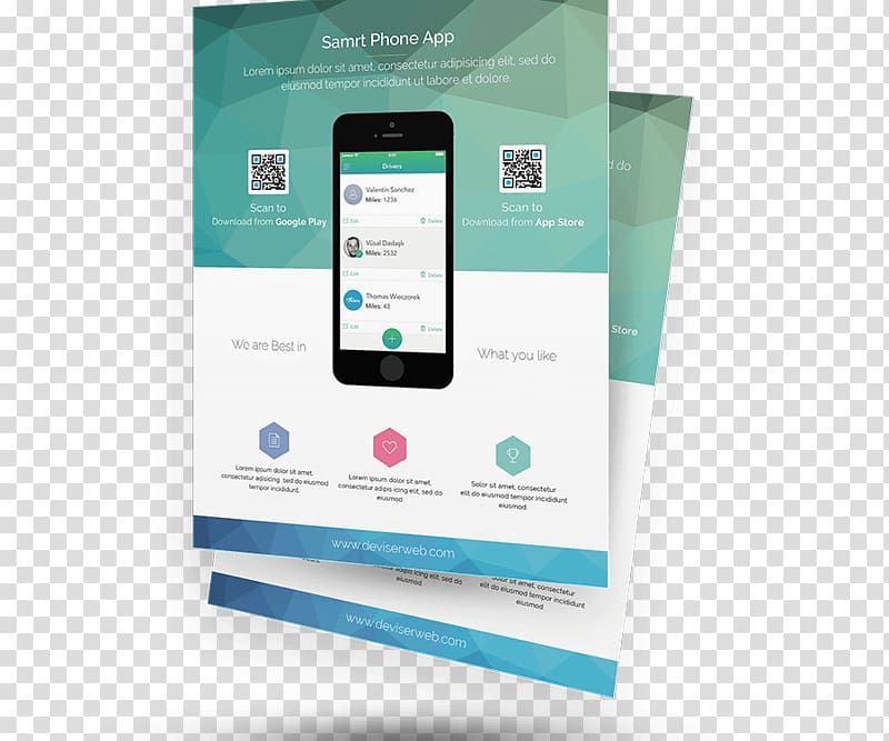 Flyer Template Promotion, mock up transparent background PNG clipart