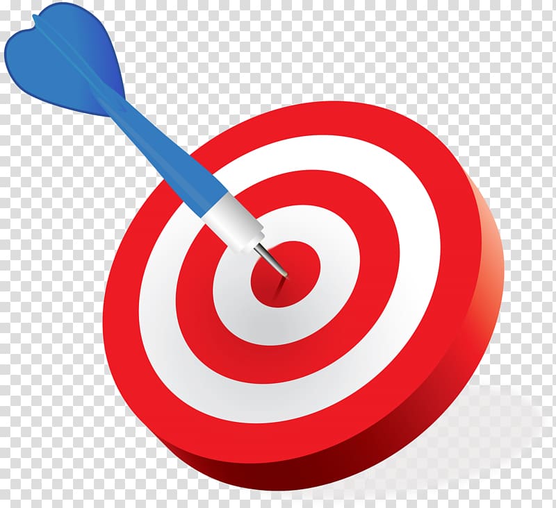 red and white board with dart, Goal Shooting target , goal transparent background PNG clipart