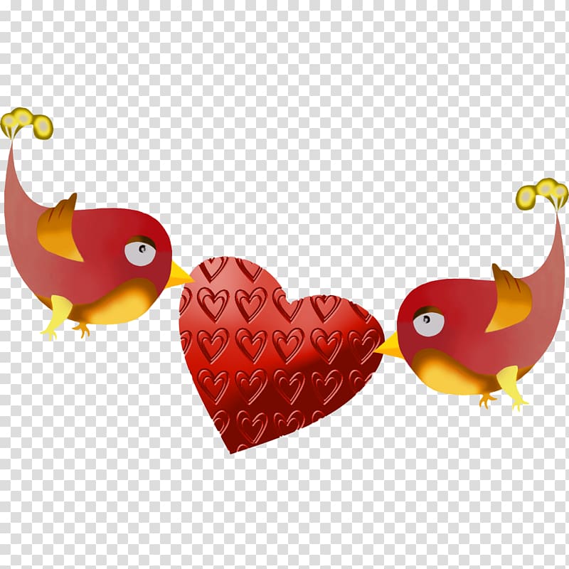 Rooster Heart, aed transparent background PNG clipart