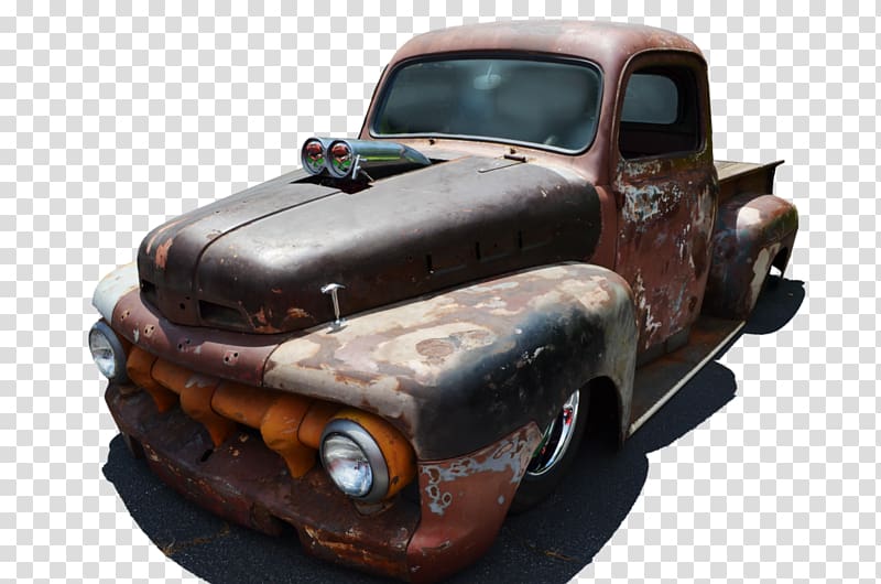 Classic car Pickup truck, old car transparent background PNG clipart