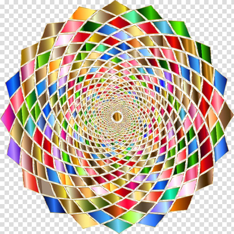 Line Circle Symmetry Point Pattern, chromatic transparent background PNG clipart