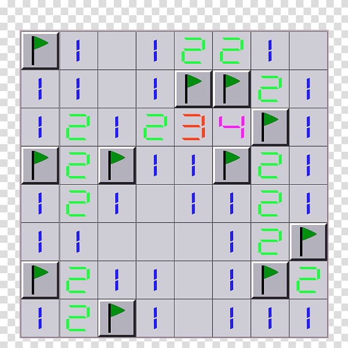 Minesweeper Rectangle Area, Minesweeper transparent background PNG clipart